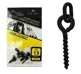 WKRĘT DO KULEK Z OWALNYM KÓŁKIEM 13 mm - op.10szt. MIKADO AMC-002-13