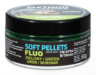 SOFT PELLETS FLUO METHOD FEEDER 8/10MM ZIELONY 50G JAXON FM-KF04