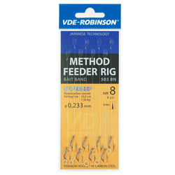 Przypon VDE-R z gumką  MF 503BN rozm. 4, śr. 0,245mm VDR Team 01-V-M503BN-04G