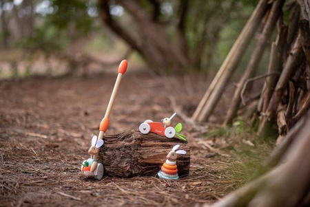 Układanka drewniana piramida wańka-wstańka Królik, Janod