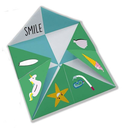 Zestaw kreatywny Papierowe wróżby piekło - niebo 7+, Janod