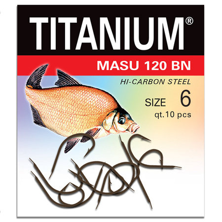 Haczyk Titanium MASU (10 szt.), rozm. 6 Robinson 02-P-120BN-06