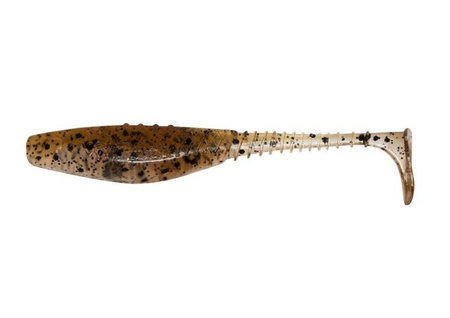 Ripper Belly Fish PRO 2"/5cm 5szt./bag CLEAR/G.S.BROWN black glitter black glitter DRAGON CHE-BF20D-20-855