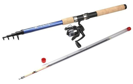 WHITE FISH COMBO SET - FH TELEPICK.270+COMBAT 2007FD+LINE0.30mm/150m MIKADO FS-WFS1