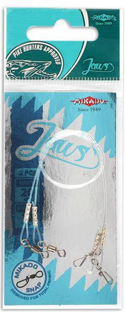 PRZYPON FLUOROCARBONOWY JAWS LIGHT 35cm/8kg - op.2szt. MIKADO ZGJ01-35-8