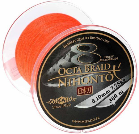 PLECIONKA NIHONTO OCTA BRAID 040 ORANGE 300M MIKADO Z25O-040