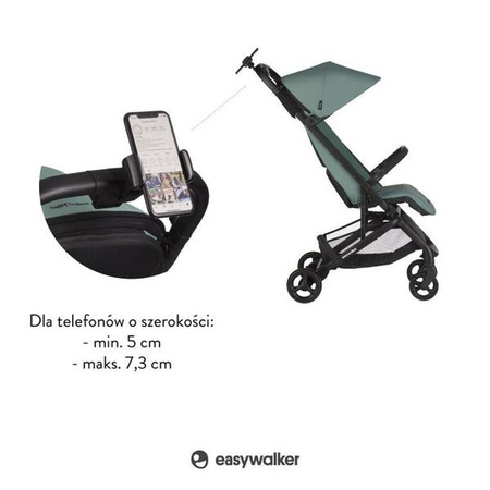 Easywalker Uchwyt do telefonu z dodatkowym uniwersalnym uchwytem montażowym Unikalny System Akcesoriów