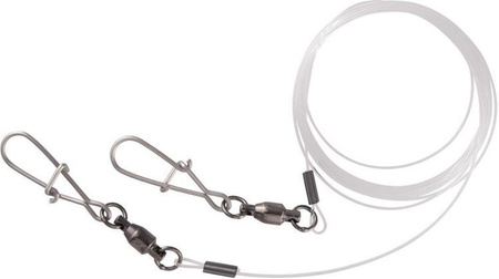 Przypon trollingowy z krętlikiem BB - połączeniowy Invisible Fluorocarbon 13 kg 100 cm 2 szt. DRAGON PDF-54-713-10