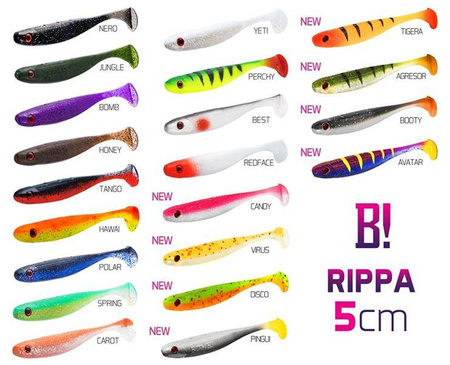 Sztuczna przynęta/guma BOMB! Rippa / 5szt 5cm/REDFACE Delphin (690030513)