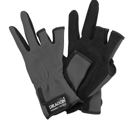 Rękawiczki antypoślizgowe 3-finger cut szare DRAGON TCH-RE-01-003