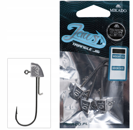 GŁÓWKA JIGOWA JAWS TRÓJKĄTNA JIG BN 4gr - 1/0 - op.3 szt. MIKADO