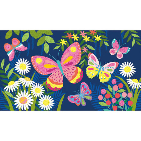 Zestaw kreatywny Fluorescencyjny piasek Motyle 6+, Janod