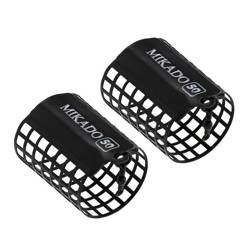 KOSZYCZEK - OKRĄGŁY - 40g - (38x55mm) - CZARNY- op.2szt MIKADO AMKZ-10-40-B