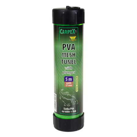 Carpex siatka PVA na tubie, z tłokiem, 37mm x 5m Carpex 94-PV-T02