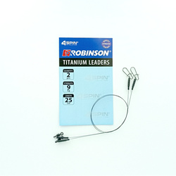 Przypon tytanowy Robinson 25cm/9kg 2szt Robinson 80-PT-9-25