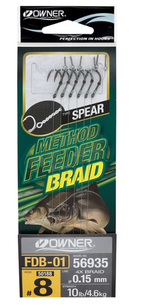 (R) PRZYPON OWNER METHOD FEEDER FDB-01 HACZYK 8+PLECIONKA 0,15 MM 1X6SZT HO-FDB0108