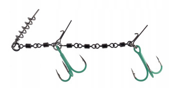 DOZBROJKA - Z KRĘTLIKÓW JAWS DOUBLE EVO STINGER FLUO XL - 35kg - kotwice nr 2/0 - op.1szt. MIKADO HDJ-12-05
