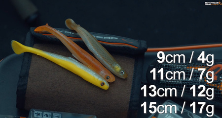 (R) GUMA SLENDER SCOOP SHAD 11CM 7G ROACH 1szt Savage Gear (74264)