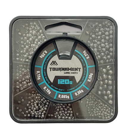 ŚRUT - OŁÓW WĘDKARSKI TOURNAMENT - WYCZYNOWY ZESTAW - 120g - op.1szt. MIKADO OMS-T1-120