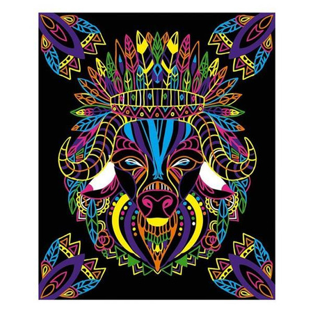 Zestaw kreatywny Fluorescencyjne flamastry Zwierzęta 7+, Janod