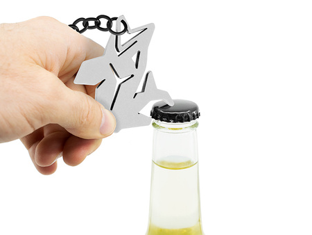 Brelok z otwieraczem do butelek Delphin PIKENER srebro Delphin (101005927)