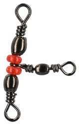 KRĘTLIK POTRÓJNY BARYŁKOWY Z KORALIKAMI - BN - rozmiar 10*12 - op.5szt. MIKADO AMA-A1504-10-12