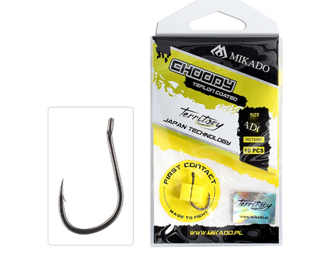 HACZYK KARPIOWY TERRITORY POKRYTY TEFLONEM - CHOODY Nr 1 - op.10szt. MIKADO HCT0001-1