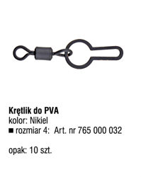 CARPLABS KRĘTLIK DO PVA #4 BLACK CARPLABS® OP.10SZT 765000032