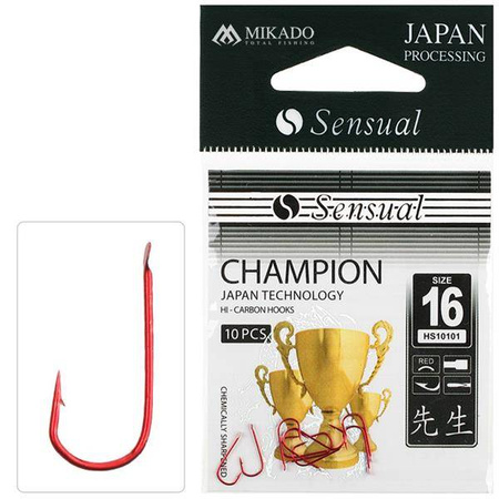 HACZYK SENSUAL - CHAMPION Nr 14 RED - CZERWONY - torebka 10szt. MIKADO HS10101-14R