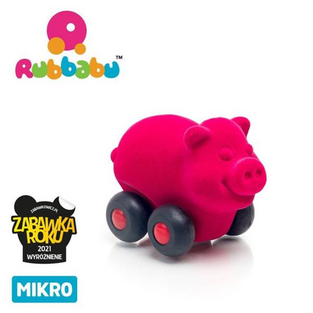 Rubbabu Zestaw 8 sensorycznych zwierzątek - pojazdów mikro (opakowanie zbiorcze 8 szt.)