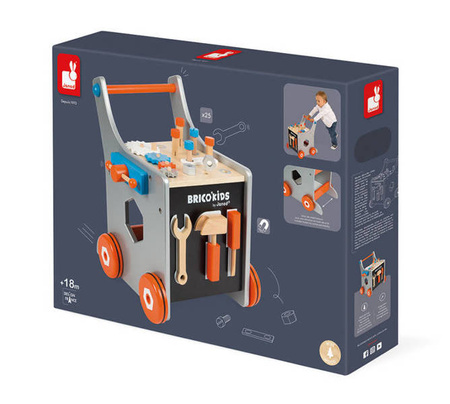 Wózek warsztat magnetyczny z narzędziami  Brico ‘Kids, Janod