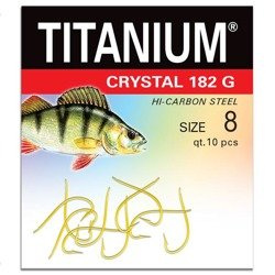 Haczyk Titanuim CRYSTAL (10 szt.), rozm. 8 Robinson 02-P-182G-08