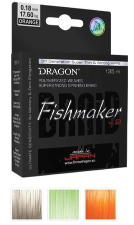 Plecionka  Fishmaker v.2 / Momoi 135 m 0.12 mm/10.50 kg jasnoszara    DRAGON PDF-41-12-012