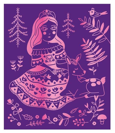 Zestaw kreatywny Do zdrapywania Księżniczki 5+, Janod