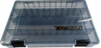 Pudełko na przynęty sztuczne  M 27 x 18.5 x 4.5 cm gunsmoke    DRAGON CNS-68-00-002