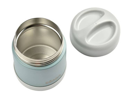 Beaba Pojemnik - termos obiadowy ze stali nierdzewnej z hermetycznym zamknięciem 300 ml light mist/eucalyptus green