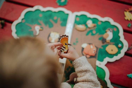 Układanka drewniana magnetyczna z 30 magnesami Drzewo, Janod