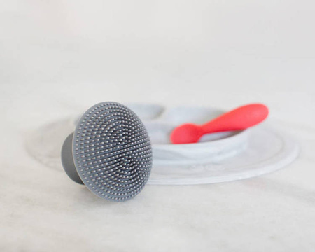 EZPZ Silikonowa myjka czyścik do naczyń bez bakterii szary