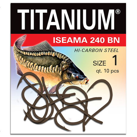 Haczyk Titanium ISEAMA (10 szt.), rozm. 1 Robinson 02-P-240BN-01
