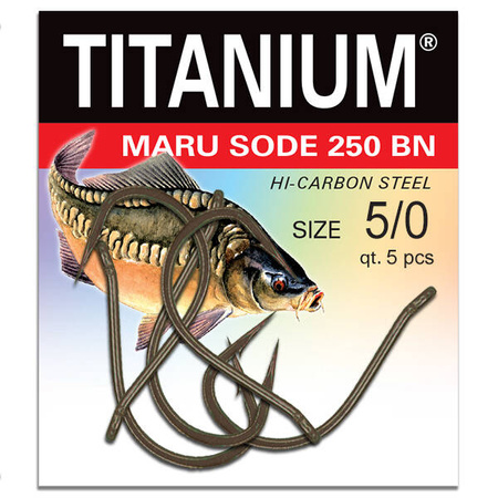 Haczyk Titanium MARU SODE (5 szt.), rozm. 5/0 Robinson 02-P-250BN-5/0
