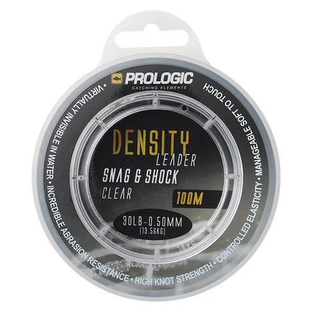 DENSITY SNAG & SHOCK LEADER 100M 0.60MM 20.41KG 45LBS CLEAR Prologic (72700)