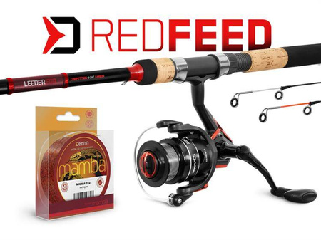 Zestaw feederowy Delphin RedFEED 360cm + 4T + 0,23mm Delphin (101004209)