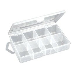 Pudełko twisterowe z regulowanymi przegródkami 12x8x3cm Robinson 74-TW-R24