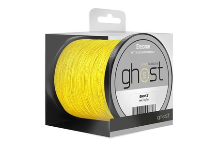 TONĄCA PLECIONKA KARPIOWA GHOST 8+1 / żółty 0,23mm 13,6kg 300m Delphin (101001106)