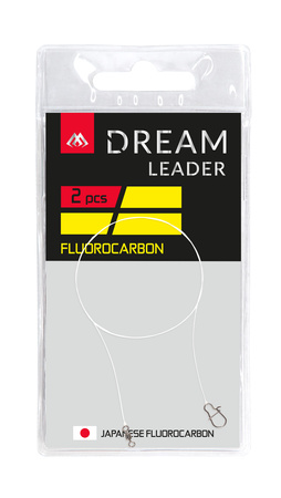 PRZYPON - DREAM LEADER - FLUOROCARBON 25cm/10LB/4.45kg - op.2szt. MIKADO ZGDL04-26-25