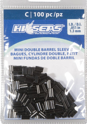 A.F.W. zaciski podwójne  1,3mm 100 szt.    DRAGON UWI-MDS-BK-C/100