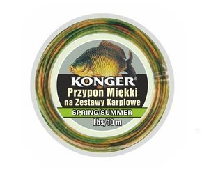 PRZYPON MIĘKKI SPRING/SUMMER NA ZESTAWY KARPIOWE 35Lbs/10m TEAM CARP KONGER 960007035