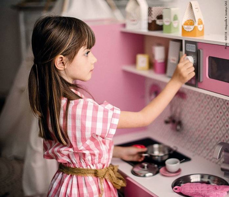 Kuchnia drewniana XL z dźwiękiem i 15 akcesoriami Macaron, Janod