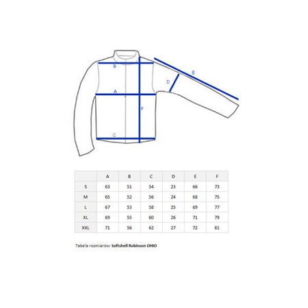 Softshell Robinson Ohio, rozm. XXL Robinson 69-KS-001-XXL