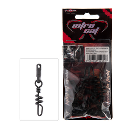 KRĘTLIK Z AGRAFKĄ ŚRUBOWĄ - BLACK MATT - rozm. 6mm - op.5szt. MIKADO AMA-C4032-6